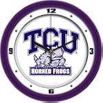 SAVE $18.27 - Texas Christian Horned Frogs TCU NCAA 12in Collegiate Wall Clock $26.12