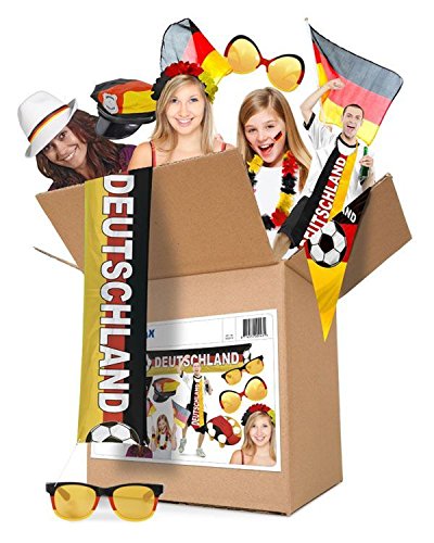 Folat 00243 – Partypaket Deutschland Fußball, Dekoration und Fan-Artikel, EM 2016