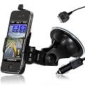 Wicked Chili Autohalterung f�r Apple iPhone 4S / 4 mit KFZ Ladekabel (1000mAh, 12/24V)
