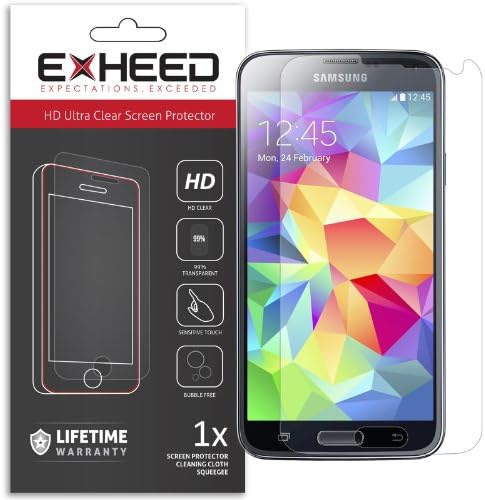 EXHEED Samsung Galaxy S5 Screen Protector Ultra Clear High Definition (HD) in Retail Packaging - USA Seller)