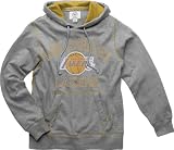NBA Men's Los Angeles Lakers Halfback Hood Sweatshirt (Grey, X-Large)