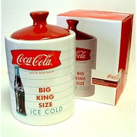 Coca Cola Collectible Big King Size Snack Treat Cookie Jar by Coca-Cola