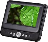 Sylvania 7-Inch Portable Tablet DVD/CD/MP3 Player, Built-In USB/SD Card Reader and Car Kit (Black)