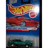 1998 First Editions #5 Jaguar XK8 1998 Card Black Interior #639 Mint by Hot Wheels
