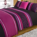 Lorenza Pink Single Duvet Quilt bedding Set Bed in a Bag Cushion Cover Runner