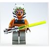 LEGO Star Wars Minifigur - Clone Wars - Ahsoka mit Laserschwert Griff in Flat Silver