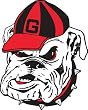 Georgia Bulldogs UGA NCAA 12 inch Vinyl Magnet Set Of 2