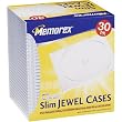 Memorex 30-pack Slim CD Jewel Case (5mm)- Clear