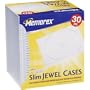 Memorex 30-pack Slim CD Jewel Case (5mm)- Clear