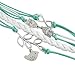 BlueTop(TM) Retro Braided Owl Infinity Olive Branch Wrap Bracelet Bangle Leather Rope