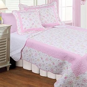 Gracie s Garden Cotton Quilt Set, Full by SmartBargains