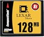 Lexar Media 128 MB 8X USB CompactFlash Card (CF12808241)