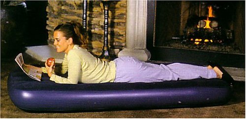 City Travel Guides Discounted  Outdoor Living : Flocked Single Air Bed with Built in Pump