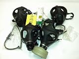 NBC Protective Family Kit - 2 Adult + 2 Children gas mask W/ Original Type 80 Filter, 2 Drinking Tubes, 20 Potassium Iodine 130 Mg Tablets
