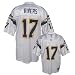 Reebok NFL Equipment San Diego Chargers #17 Philip Rivers White Replica Football Jersey
