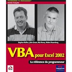 VBA pour Excel 2002