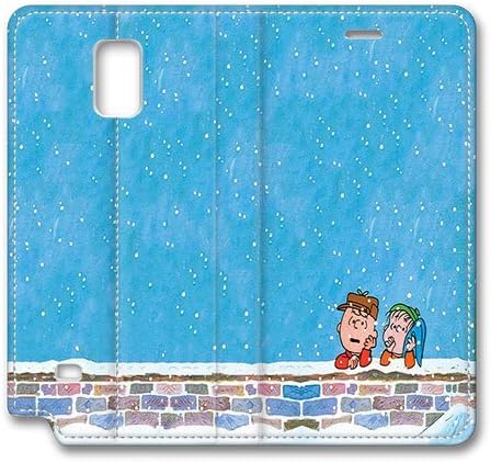 Samsung Galaxy Note 4 Case, Charlie Brown And Linus Peanuts Christmas Smart Case Cover for Samsung Galaxy Note 4 with Stand Feature Auto Wake Up / Sleep, Original Design And Made By PhilipHayes