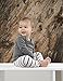 L'ovedbaby Unisex-Baby Newborn Organic Wrap Shirt, Gray, 3/6 Months