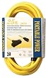 Coleman Cable 1910 25-Foot 15 Amp 12-Gauge Tri-Source (Straight Male) Generator Cord