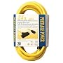 Coleman Cable 1910 25-Foot 15 Amp 12-Gauge Tri-Source (Straight Male) Generator Cord