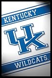 University Kentucky Wildcats Logo Ncaa New Art Black Wood-Mounted Poster Print - 24 X 36