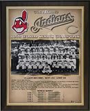 1948 Cleveland Indians Major League Baseball World Series Championship 13x16 Plaque