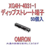 オムロン(OMRON) XG4H-4031-1 形XG4H ボード・ボードソケット ディップストレート端子 キンク処理・スタンドオフ付 40極 (極性スロット1) (50個入) NN