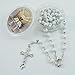 First Holy Communion Scented Rosary Favor - 12 Rosaries with individual Gift box and Organza Bag. (6mm, White)