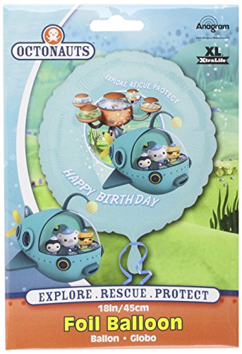 Imagen 2 de Amscan Internacional 18-Pulgadas Feliz Cumpleaños Octonauts