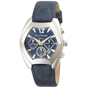 Marcel Drucker Men's Stainless Steel Denim Blue Strap Sport Watch #24-085