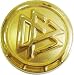 Sports : Deumer Pin DFB Logo, goldfarbig