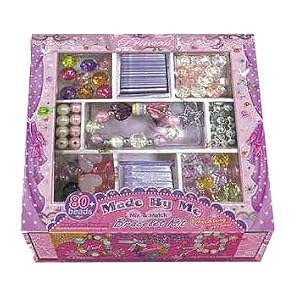 Pecoware Bracelet Kit - Girls Bead Bracelet Making Kits - Makes 4 Bracelet's, over 80... by 