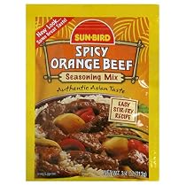 Sun Bird Seasoning Mix, Orange Beef, .75-Ounce Packets (Pack of 24)