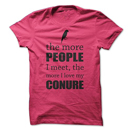 Sun Frog Shirts Women's The More I Love My Conure T-Shirt 2XL Heliconia