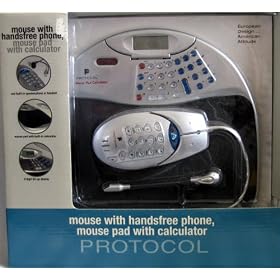 Protocol - Mouse with Handsfree Phone - Mouse Pad with Calculator - European Design/American Attitude!!