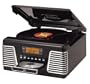Crosley CR712 Autorama Turntable with CD Player and AM/FM Radio, Black