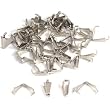 48 Bails Rhodium Connectors Jewelry Necklace Chain Part