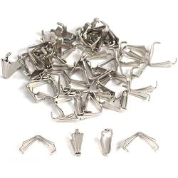 48 Bails Rhodium Connectors Jewelry Necklace Chain Part