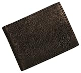 NFL Tampa Bay Bucs Debossed Black Leather Bi-fold Wallet