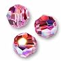 10 Round 6mm (5000) Swarovski Crystal Beads ROSE AB.