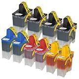 LD andcopy; Brother Compatible LC41 Bulk Set of 10 Ink Cartridges: 4 Black and 2 each of Yellow / Cyan / Magenta