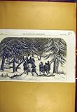 1856 BEAR-HUNTING RUSSIA ANIMAL HUNT SPORT OLD PRINT