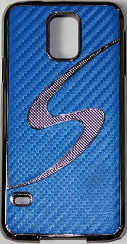 KTO© Fashion S Luxury Carbon Fiber Design Hard Shell for the Samsung Galaxy S5 Mobile Phone Case (Blue)