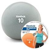 Reebok Soft Weighted Ball Kit with DVD, Grey (10lb)