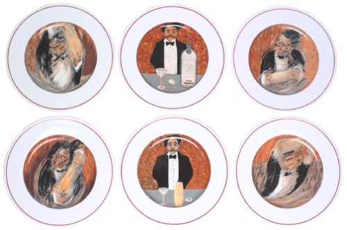 Eschenbach Guy Buffet Martini Suite Plates, Set of 6