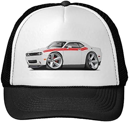 KooBee 2009-11 Challenger Rt White-Red Car Trucker Hat Color Black