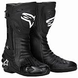 Alpinestars S-MX R Vented Men's Performance/Road Riding Street Bike Racing Motorcycle Boots - Color: Black, Size: 47