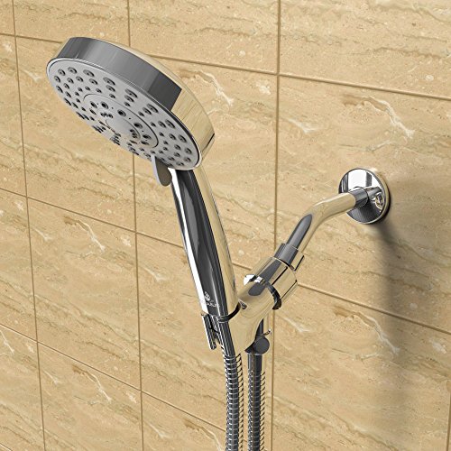 AquaBliss Handheld Shower Head Set with 5 Feet UltraFlexible Hose and