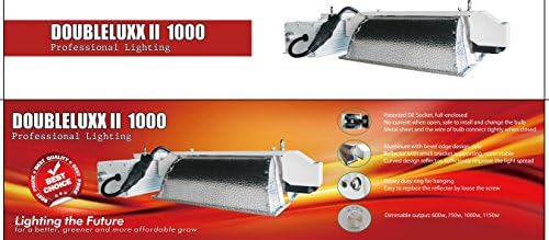 DoubleLuxx 1000W Professional Series Super Lumen DE like 120/240-volt - Included Both 1000 Watt HPS DE (Double Ended) Bulb + 1000 Watt MH DE (Double Ended) Bulb