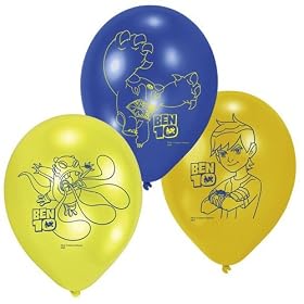 Ben 10 Alien Force Latex Balloons 6 Pack